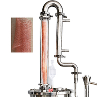 Tube de condensation en cuivre 304, distillateur d'alcool, Vodka, whisky, cristal, colonne de reflux en maille de cuivre