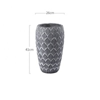 Kits de jardinières en ciment pour intérieur, grands pots de jardin en plastique et verre, décoration extérieure, petite taille pour patio et intérieur
