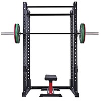 Station de musculation multifonction en acier, Power Cage, Rack à Squat, Équipement d'exercice de musculation, Crossover à câbles, Smith Machine
