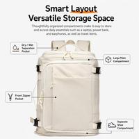 Sac à dos de voyage extensible, homologué pour le transport aérien, 28-38L, avec compartiment à chaussures et poche pour ordinateur portable 15,6 pouces