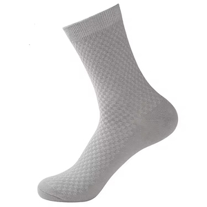 Custom Logo Wholesale Men's Business Crew Socks Customizable Colors Sporty for Cuff & Bottom Use <b>High</b> Quality - Product Image 1