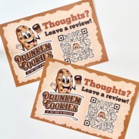 Qr Code papier couché imprimé personnalisé coupon examen carte papier impression offset numérique pour la promotion des entreprises