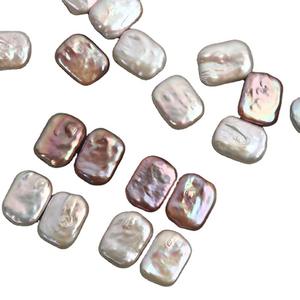 Ánh Sáng Mạnh Mẽ Tự Nhiên Nước Ngọt Trắng Ngọc Trai Baroque Đệm Vuông Biwa Ngọc Trai Lỏng Hạt Tự Làm Bông Tai Vòng Cổ Phụ Kiện - Product Image 5