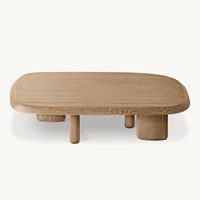 Table basse de salon en bois massif au design moderne et contemporain, style OEM