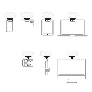 Luz de Anillo LED Recargable Portátil, Luz de Video para Selfies, Temperatura de Color Ajustable, para Teléfonos Móviles y Cámaras - Product Image 5