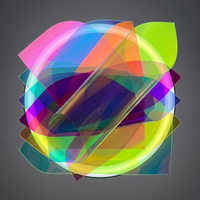 Film PVC TPU transparent personnalisé, arc-en-ciel, dichroïque, irisé, film plastique holographique souple en rouleau pour imperméable, sac, décoration de cadeaux