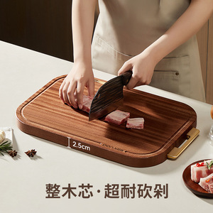 Solid Ebony Wood Cutting Board 30x20x2.5cm Rectangle Anti Mold Household Kitchen Use - Product Image 4