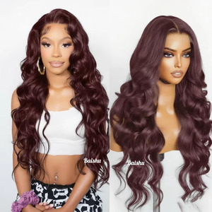 Perruque longue bouclée à ondulations moyennes et grandes, en dentelle HD, pour femmes noires, styles brésiliens et vietnamiens, vente en gros d'usine - Product Image 1