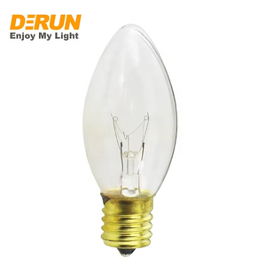 Hot bán 110V-240V E14 E12 màu sắc rõ ràng <span class=keywords><strong>C9</strong></span> nến bóng đèn sợi đốt 5W-15W với Tungsten Filament cho kỳ nghỉ, INC-<span class=keywords><strong>C9</strong></span> - Product Image 2