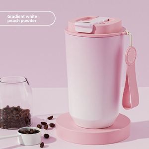 Nuevo Vaso Térmico de Acero Inoxidable 304, Diseño Elegante, Doble Boca para Beber, con Cordón, Taza de Café Portátil para Viajes - Product Image 6