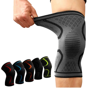 Genouillère tricotée universelle à compression respirante à enfiler pour la protection sportive (basketball) toutes saisons unisexe - Product Image 1