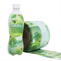 Label Film Plastik PET Sensitif Panas dengan Logo Kustom untuk Botol Minuman dengan Layanan OEM