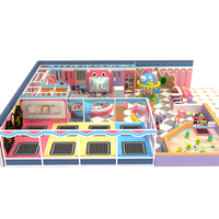 Aire de jeux intérieure professionnelle pour enfants, avec piscine à balles, toboggan, trampoline, bac à sable, carrousel et écran interactif, vente en gros directe usine