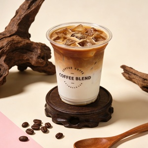 Custom Logo Printing Custom Color OEM Service Wholesale Branded 8oz 12oz 16oz PET Disposable Eco Friendly Square Cold <b>Drinks</b> <b>Cup</b> - Product Image 6