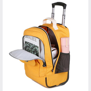 Sac à dos à roulettes personnalisé en polyester grande capacité pour <span class=keywords><strong>enfants</strong></span>, cartable étanche pour garçons et filles - Product Image 2