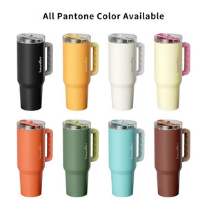 Vaso Térmico Portátil de Gran Capacidad de 40 oz con Asa y Tapa Antiderrames <span class=keywords><strong>para</strong></span> Coche, Botella de Agua Térmica <span class=keywords><strong>para</strong></span> Exteriores - Product Image 4