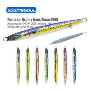 Buena calidad 30g40g60g80g100g120g150g 3D Print Metal Jig Lure Long Flash Slow Fast Sinking Needle Major Vertical Craft - Product Image 2