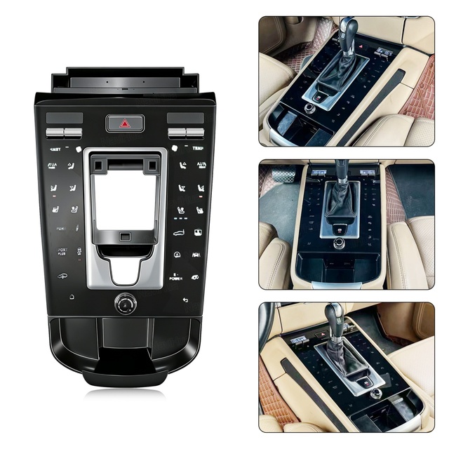 NaviHua New Design Car Center Control Saddle Auto Console Climate Control Panel Car Accessories Kits for Porsche Macan 2014-2021