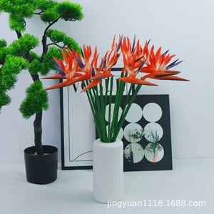 Plante artificielle en caoutchouc souple PU, oiseau de paradis Jingyuan, pour décorations de mariage - Product Image 3