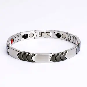 2023 China factory wholesale 316L stainless steel ladies magnetic therapy bracelet