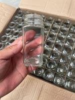 Bocaux à épices et herbes en verre transparent haute qualité, écologiques, avec couvercle métallique, pour gelée, gâteau, sucre, sel, poivre, 4oz 6oz