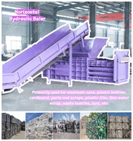 Presse à balles compacteuse entièrement automatique pour bouteilles en plastique, bouteilles PET, films plastiques et sacs tissés