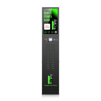 Distributeur automatique mobile de 23.8 pouces à 24 emplacements Station de charge pour téléphone sur pied 160W Sortie 180W Prise américaine standard