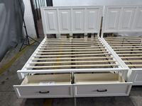 Lit Classique en Bois Massif de Haute Qualité à Prix Bas, Vente en Gros, Ensemble de Chambre à Coucher pour Hôtel et Appartement, Modèle GLD17