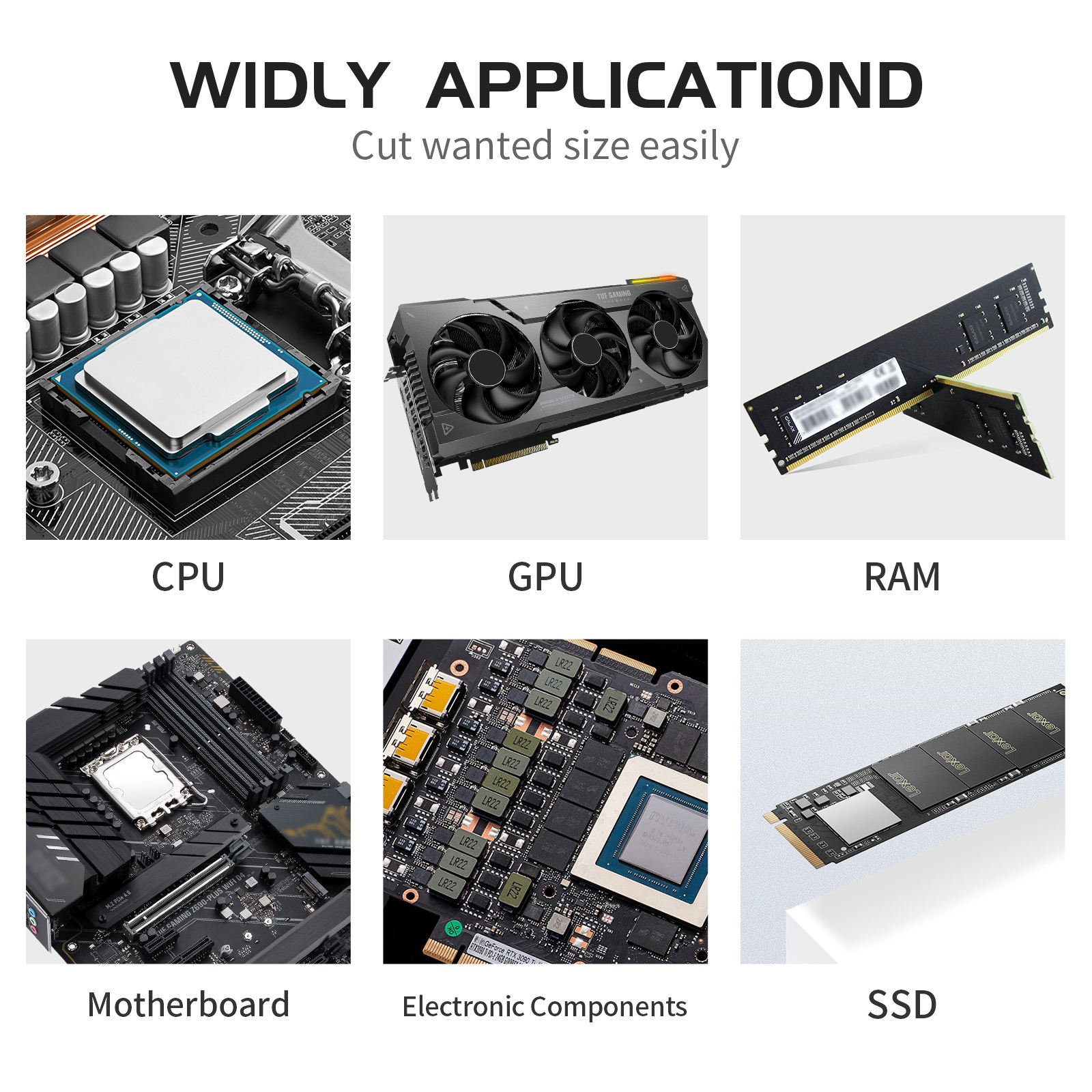 Long Lasting Multi-Size 70*20mm Thermal Pad Conductive PC