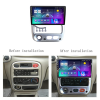 Marco Adaptador de Panel para Radio de Coche Meihua de 9 Pulgadas Compatible con Kia Qianlima 2004-2007 con DVD GPS Mp5, Hecho de Plástico ABS PC