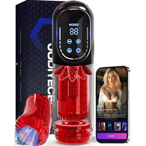 Masturbatore Elettrico Maschile Impermeabile con Controllo LCD e APP, 7 Modalità di Spinta, Rotazione, Suzione e Leccata, Pompa per Pene, Stimolatore per il Piacere - Product Image 1