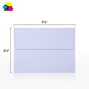 <span class=keywords><strong>Enveloppe</strong></span> cadeau écologique A7 couleur violet clair, papier pour invitations de courrier direct de 80 lb pour annonces de mariage - Product Image 3