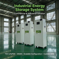 Batterie LiFePO4 au phosphate de fer et de lithium intelligente 78V 400Ah, haute capacité, empilable, cycle profond, BMS, application Bluetooth, hybride 30-40KW