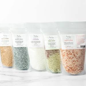 ヒマラヤピンクソルトスタンドポーチ食品グレード500グラム/バッグ & 1kg/バッグ未精製海塩使用ゼリー寿司チューインガムOEM利用可能 - Product Image 3