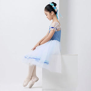 Dancetree - Tutú de Ballet Profesional Romántico, Falda Larga Negra y Roja, Vestido de España para Niñas, Vestido para Actuaciones Infantiles - Product Image 5