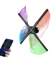 50cm Interactive 3D Holographic Fan Digital Signage Media Player pour la vente au détail Résolution 4K Max
