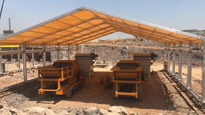 Cantera de mina a prueba de viento para exteriores, tienda de descanso impermeable, cubierta de PVC de alta calidad, estructura de aluminio - Product Image 3