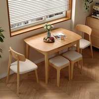 Table à manger en bois pliable extensible simple et luxueuse : Table moderne multifonctionnelle idéale pour la salle à manger d'un appartement