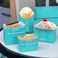 Boîte alimentaire pliable personnalisée en kraft avec fermeture éclair et bande de déchirement facile pour emballage à emporter de burgers, kebabs, burritos, hot-dogs et tacos