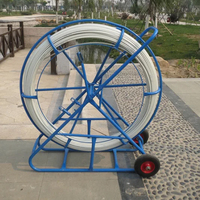 Tire-câble en fibre optique, tiges de poussée en fibre de verre, rubans de tirage : résistance à la traction et flexibilité pour la pose de câbles