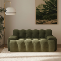Canapé de salon gonflable modulaire moderne et personnalisable, écologique, en mousse haute densité et tissu à mémoire de forme, OEM ODM avec logo personnalisé