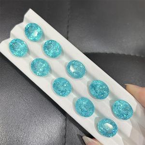 <span class=keywords><strong>Tormalina</strong></span> Colore Paraiba Taglio Ovale con Eccellente Qualità del Colore, Gemma Sciolta da 1-20 Carati, Pura come l'Occhio di un Angelo - Product Image 4