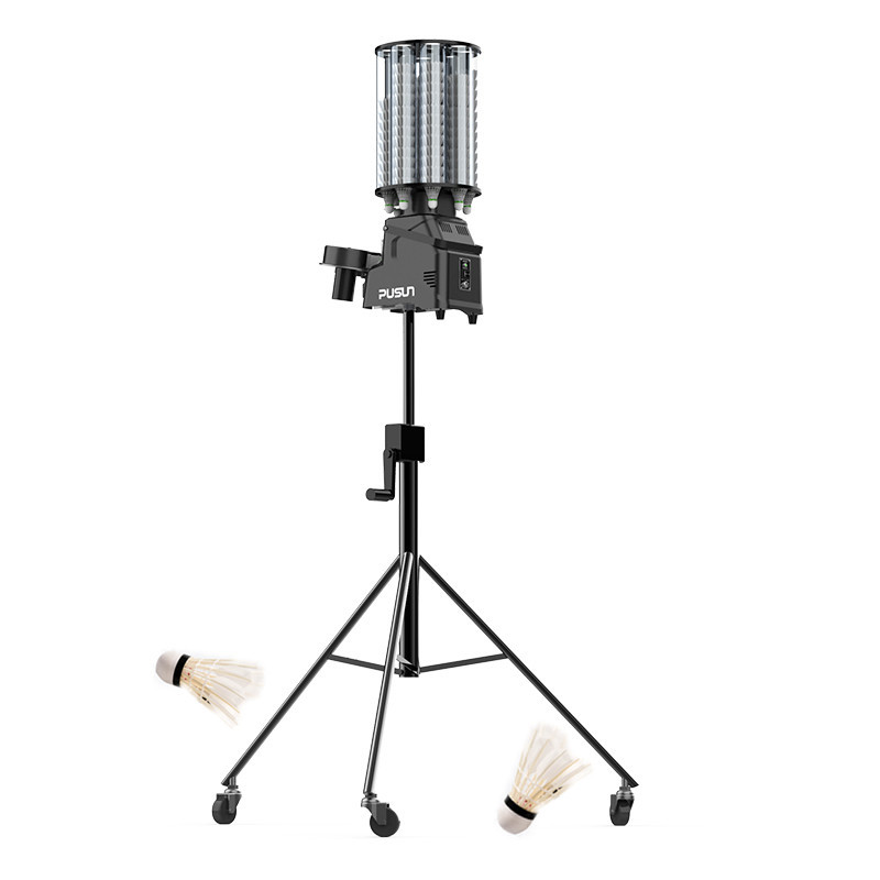 Badminton Machine for Training PB-6001 Smart Remote Control Badminton Ball Shooting Machine Easy Use for Kid