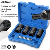 Ensembles d'outils de douille de manchons antidérapants de 1/2 pouces 5 pièces 11 pièces Source d'alimentation manuelle OEM ODM pour l'enlèvement de vis de boulon d'écrou de rouille cassé