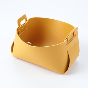 Glampkg có thể gập lại khách Khay lưu trữ hộp da không thấm nước hộp bàn có thể lưu trữ chìa khóa đồng hồ và tiền xu - Product Image 4