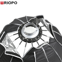 TRIOPO KP2-120 KP2 120cm Softbox parabolique profond portable à dégagement rapide avec grille, monture Bowens, pour studio photo et vidéo, flash