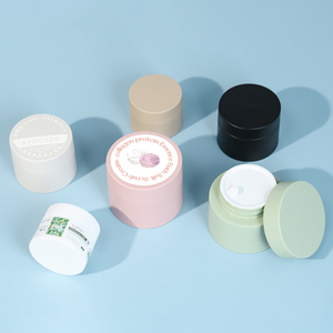 Mỹ phẩm lọ nhựa Kem Jar cơ thể bơ <span class=keywords><strong>container</strong></span> trắng đen 1oz 30g 50g 100g 50gm PP bao bì mỹ phẩm Hà Bắc tròn bóng - Product Image 2