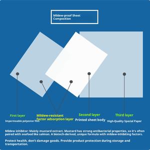 Оптовая продажа, обувь Janis, чистый лист с защитой от плесени, 4x4 см, кожаная упаковочная коробка, защита окружающей среды, защита от плесени, адсорбент - Product Image 4