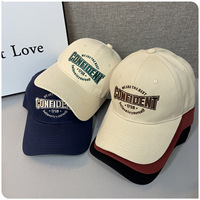 Gorra de Béisbol de Copa Semirrígida, Cuatro Estaciones, 100% Algodón, 6 Paneles, Unisex, Deportiva, Vintage, Bordado Tridimensional, Transpirable, Personalizable