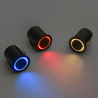 Spot LED encastré 3W pour escalier d'hôtel, éclairage blanc, bleu, rouge, anneau lumineux bleu, éclairage d'ambiance